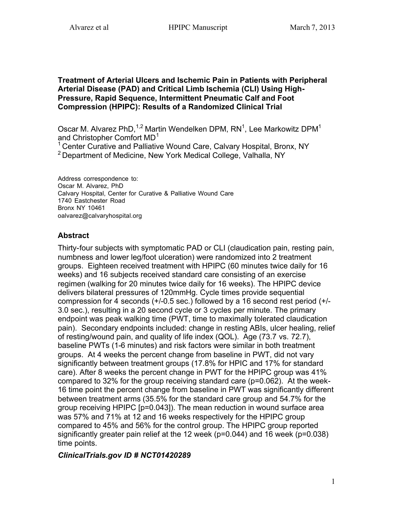 Preview of the arterial ulcers and ischemic pain clinical review